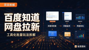 百度知道网盘拉新:工具化批量玩法拆解