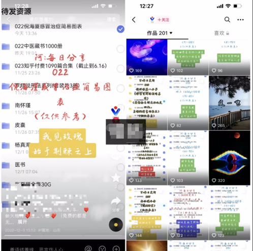 养生资料短视频引流案例